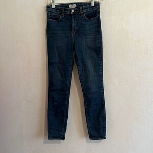 L’Agence Margot High Rise  Medium Wash Skinny Jeans Made in USA Size 27